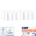 MERIDA PREMIUM roll toilet paper, white, 10.5 cm diameter, 27.5 m long, 3-ply, 64 rolls/bag, ECOLABEL